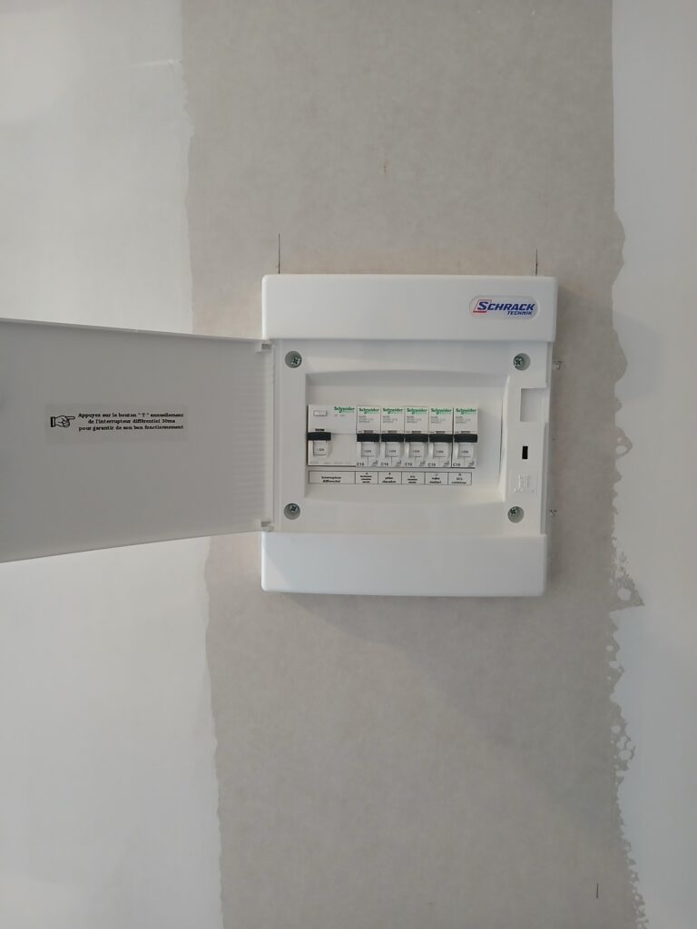tableau électrique avec porte